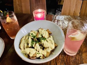 Amazing cheesy potatoes at Teva in Rio De Janeiro