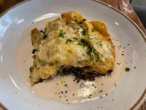 A lasanha e a que eu mais gustei! É uma delícia!   at Teva in Rio De Janeiro