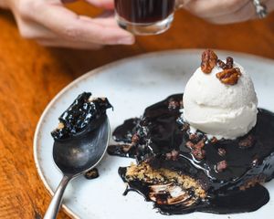 Pecan pie with Naveia housemade icecream at Teva in Rio De Janeiro