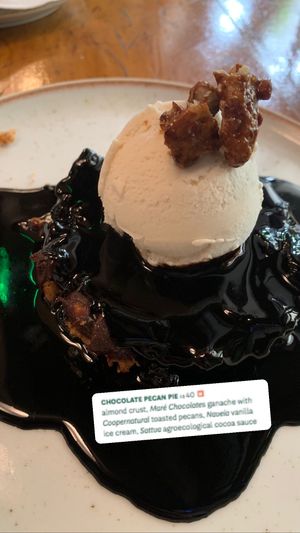 Chocolate pecan pie at Teva in Rio De Janeiro