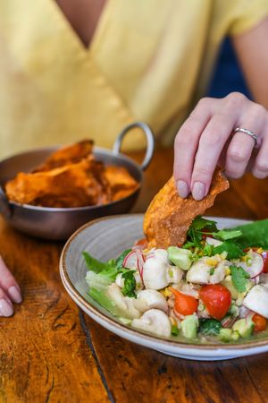 MUSHROOM CEVICHE at Teva in Rio De Janeiro
