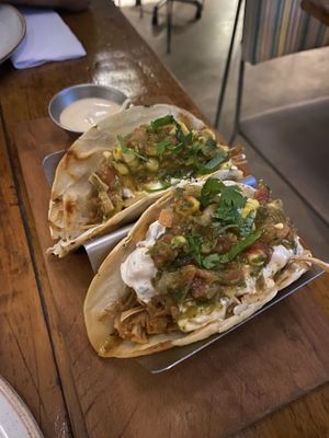 Jackfruit tacos  at Teva in Rio De Janeiro