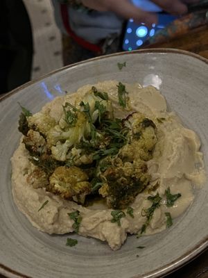 Cauliflower with Hummus   at Teva in Rio De Janeiro