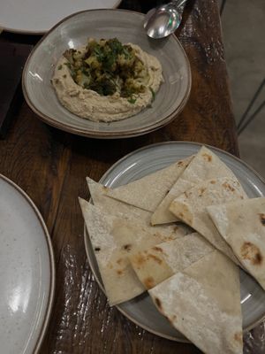 Cauliflower hummus   at Teva in Rio De Janeiro