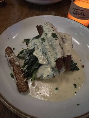 Tempeh dish was inventive and flavorful  at Teva in Rio De Janeiro