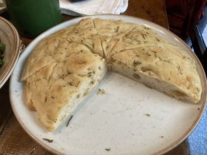 Rosemary focaccia  at Teva in Rio De Janeiro