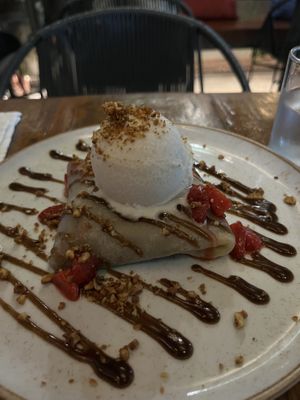 Chocolate crepe  at Teva in Rio De Janeiro