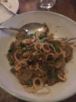 eggplant dish at Teva in Rio De Janeiro