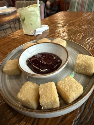 Tapioca fritters  at Teva in Rio De Janeiro