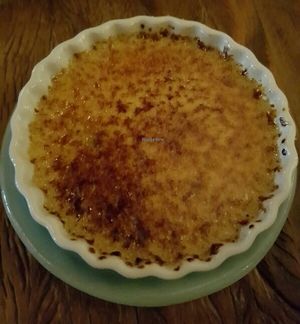 Passion fruit Creme Brulee!! Yum! at Teva in Rio De Janeiro