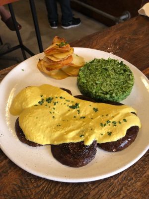 Portobello steak at Teva in Rio De Janeiro