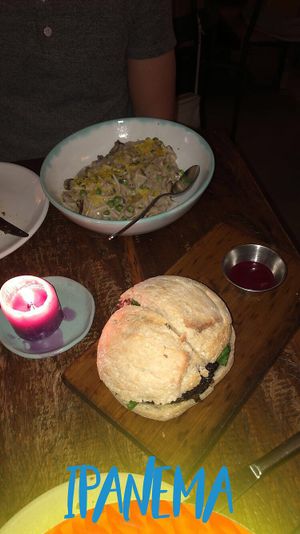 Vegan burger  at Teva in Rio De Janeiro