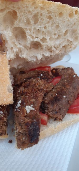 Bocadillo de morcilla vegana. at El Tablon Verde in Granada