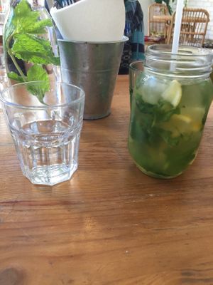 Alcohol free iced-tea mojito, really fresh  at Kitchen Garden in Bordeaux