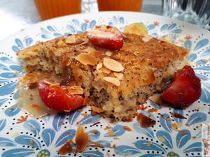 Lemon cake at Kitchen Garden in Bordeaux