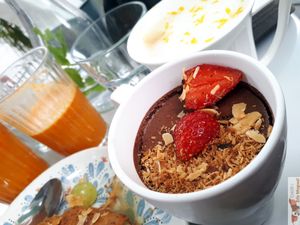 Chocolate mouss at Kitchen Garden in Bordeaux