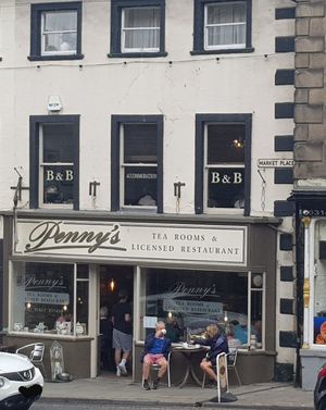 Exterior at Penny's Tearooms in Barnard Castle
