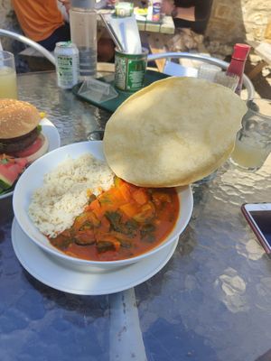 Veg curry   at Penny's Tearooms in Barnard Castle