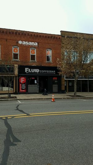Store Front at Fluid Coffeebar in Valparaiso