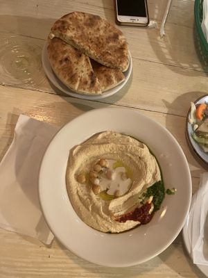 traditional hummus   at Tal's Hummus in New Orleans