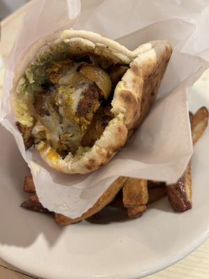 Vegan shawarma pita 🤤 10/10  at Tal's Hummus in New Orleans