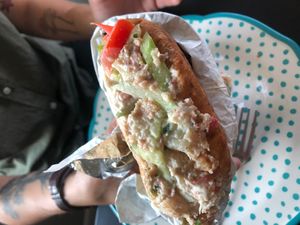 Cauliflower pita sandwich  at Tal's Hummus in New Orleans