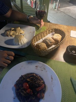 risotto vegan  at Sea Vibe in Santorini