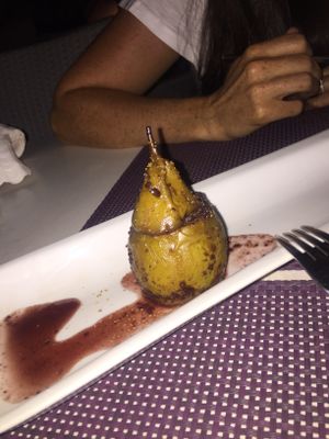 Free dessers at Sea Vibe in Santorini