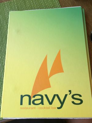 Menu at Sea Vibe in Santorini