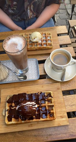 Best vegan waffles I’ve ever had  at The Sister in Brussels