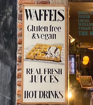 Cute sign at The Sister in Brussels