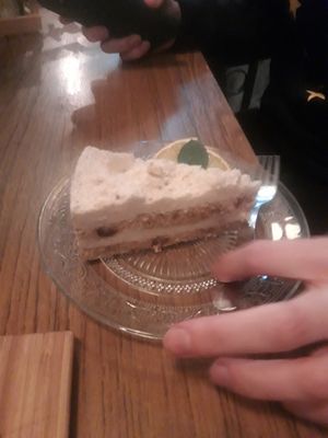 Carrot raw cake at The Sister in Brussels