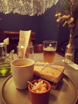 Time to smile focaccia at The Sister in Brussels