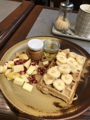 Vegan waffles @ The Sister, Brussels  at The Sister in Brussels