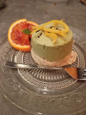 Matcha and lemon cake at The Sister in Brussels