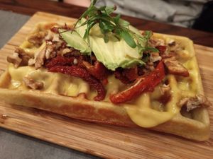Salty waffle at The Sister in Brussels