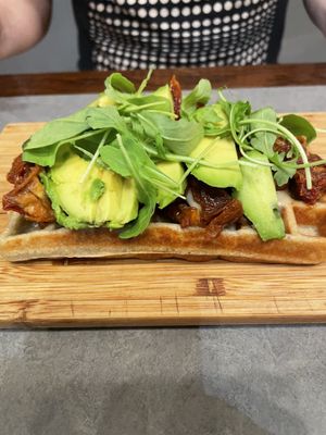 Vegan heaven waffle  at The Sister in Brussels