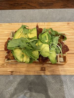 Vegan heaven waffle  at The Sister in Brussels