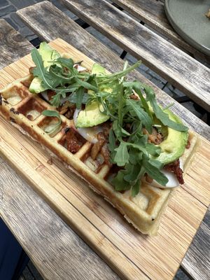 “Vegan History” waffle  at The Sister in Brussels