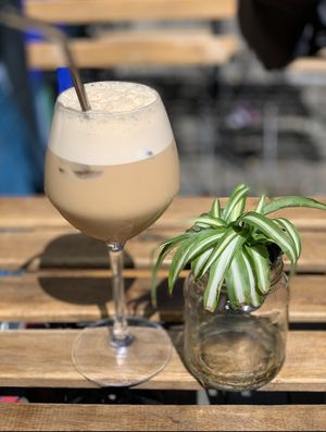 Iced latte  at The Sister in Brussels