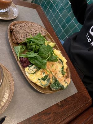 Spinach Omelette  at The Sister in Brussels