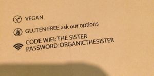 WIFI.  at The Sister in Brussels
