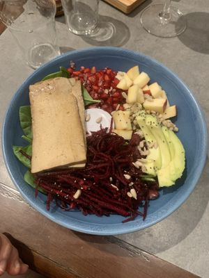 Bowl with tofu   at The Sister in Brussels