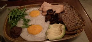 Vegan fried egg at The Sister in Brussels