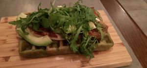 Vegan history waffle at The Sister in Brussels