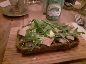 Vegan History Waffle at The Sister in Brussels
