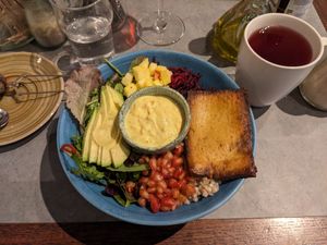 Buckwheat bowl with tofu at The Sister in Brussels