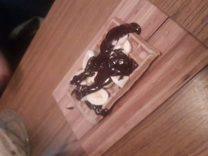 Waffle chocolate banana at The Sister in Brussels