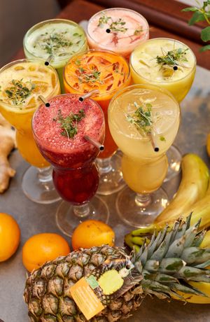 fresh juices at The Sister in Brussels