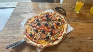   at Pizza Loft in Krakow